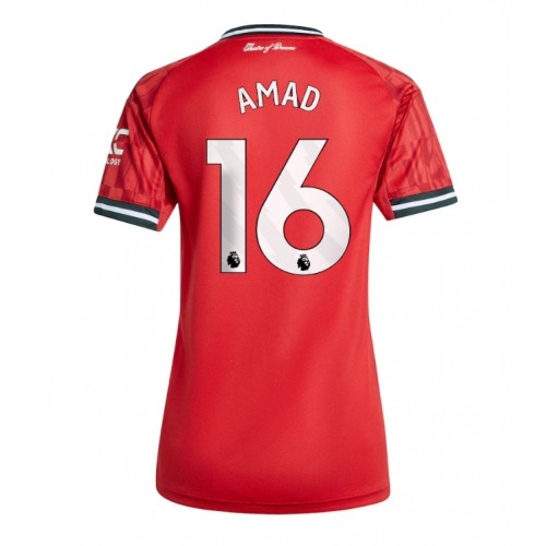 Manchester United Amad Diallo #16 Hemmatröja Kvinnor 2025-26 Kortärmad Manchester United Amad Diallo #16 Hemmatröja Kvinnor 2025-26 Kortärmad